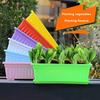 Indoor Rectangular Flowerpot Vegetable Growing Box Large Capacity Not Easily Deformed Vegetable Herb Planter Box Garden Supplies
