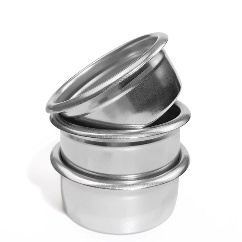 Stainless Steel Coffee Powder Bowl Filter: Single/Double 51, 58 & 53 Blind Bowl Options