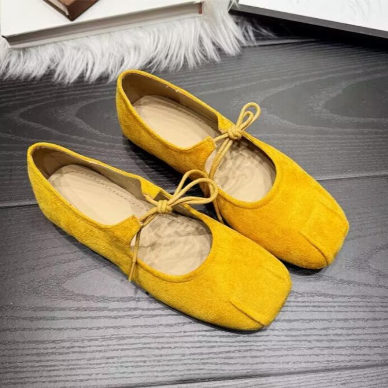 Мода Женские Балетки Мягкая Обувь 2025 Осень Мода Замшевые Неглубокие Лоферы Обувь Повседневные Спортивные Кроссовки Повседневные Классические Уютные Zapatos Mujer