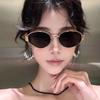 Fashion Retro Oval Sunglasses For Women Vintage Sun Glasses Women Luxury Small Metal Frame Classic Shades Uv400 Eyewear