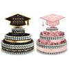 2025 Graduation Gifts 3 Tier Cake Filled with Cash Money Class of 2025 Graduation Decoration for Boys Girls High School College Grad Party Supplies