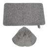 Sauna Felt Set Absorbent Bath Felt Hat Sauna Pad Poratble Bathroom Hair Cover for Man Woman