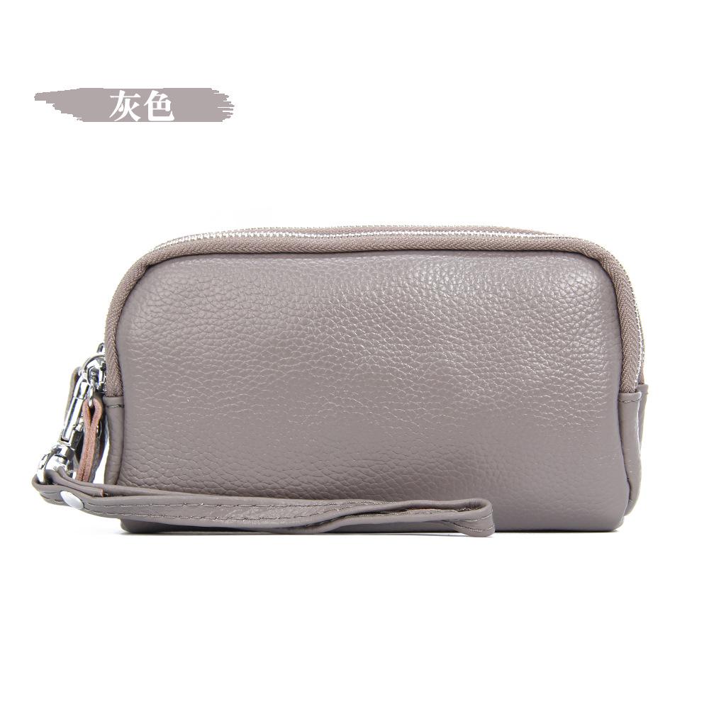 Женский клатч большой емкости с тройной молнией, длинный кожаный кошелек, многофункциональная сумка для мобильного телефона с верхним слоем из коровьей кожи, ручной кошелек