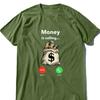 Cotton Tee Money Is Calling Cash Funny Vintage Men's T Shirt Funny Tees New Arrival Adult Tops