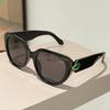 Большие солнцезащитные очки «кошачий глаз» женские новая мода конфетный цвет оправа декор солнцезащитные очки леди трендовый дизайн бренда уличные очки