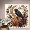 Хэллоуин DIY Жемчужная Живопись Самоклеящаяся Тыква Призрак Кошка Ворона Настенное Искусство Декор Спальни Гостиной