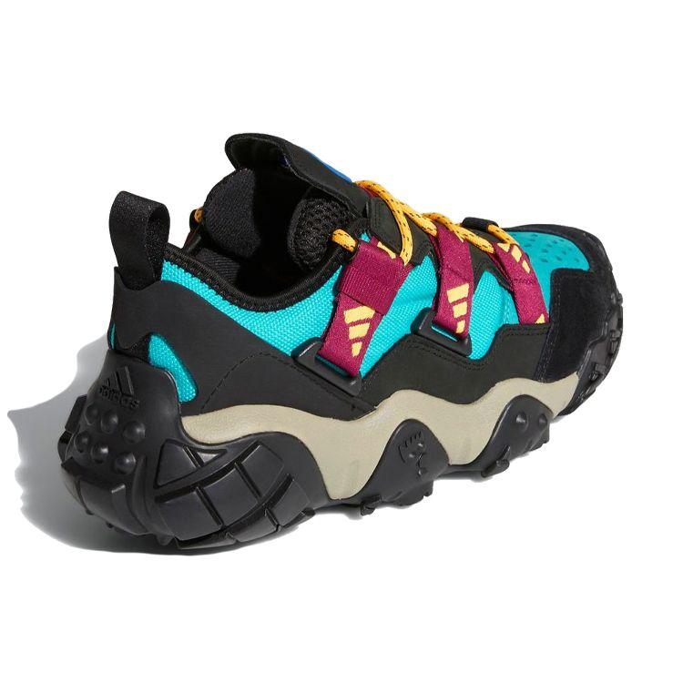 Adidas Originals Fyw Xta Comfortable Daily Shock Absorption Non-Slip Low-Top Hiking Shoes Men Hiking Shoes Black Yellow Purple FW9190