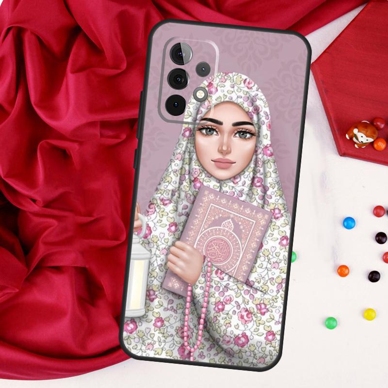 Мусульманская Исламская Девушка Глаза Хиджаб Для Samsung Galaxy A52 A32 A22 A54 A14 A16 A26 A36 A56 A55 A35 A05 A06 A15 A53 A33 A13 Чехол