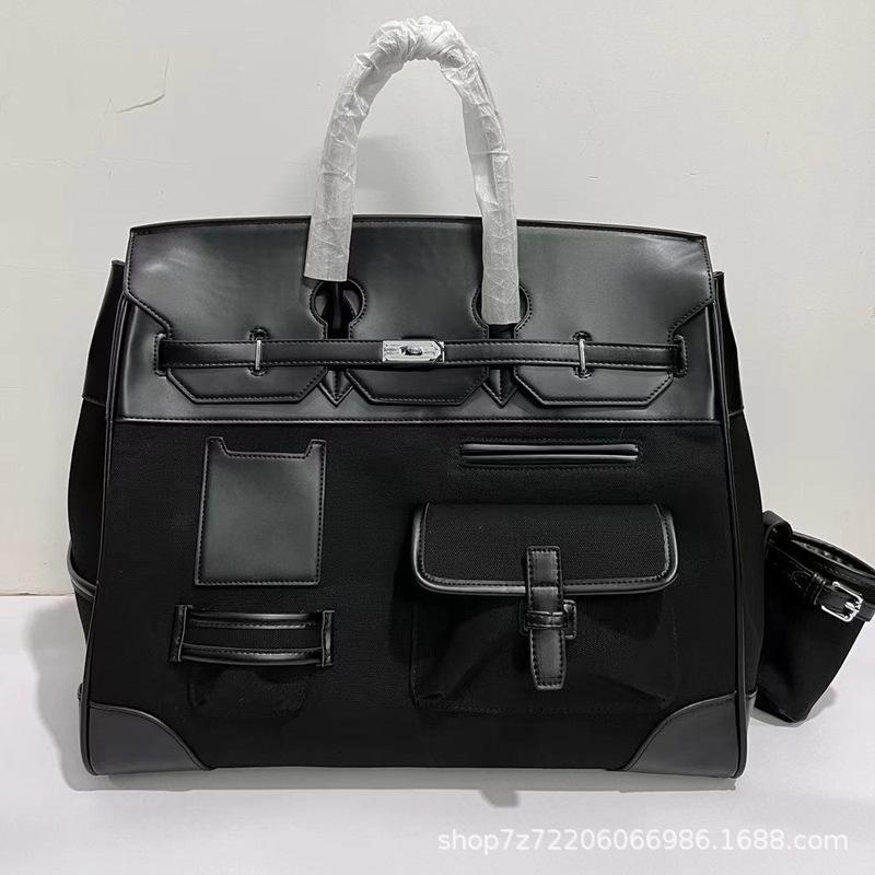 Large Capacity Platinum Bag New Trendy Men's And Women's Bag Large Handbag Travel Canvas Bag Travel Bag