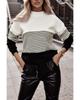 Contrast Colorblock Knit Top