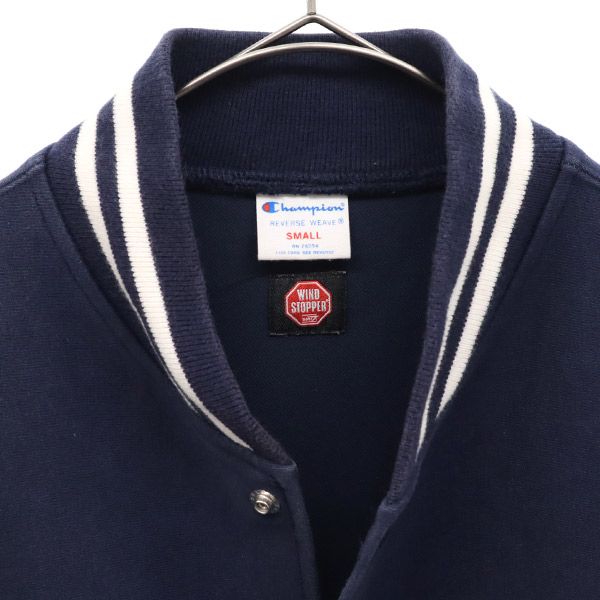 Champion Reverse Weave Windstopper One Point Logo Stajan S Navy Blouson Men's Used