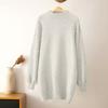 Women's New Sweater Long-Sleeved Pearl  Dress Casual Top