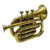Музыкальная польская латунная труба Pocket Bugle Horn 3 Valve Мундштук Best for Gift