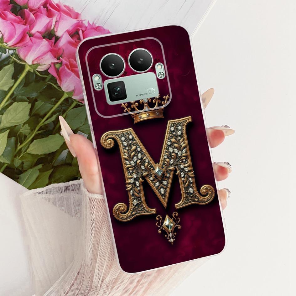 For Realme GT8 Case Realme GT 8 Pro Cover 2025 Fashion Letters Crown Capa Soft Silicone Bumper For Realme GT8 Pro RMX5210 Fundas