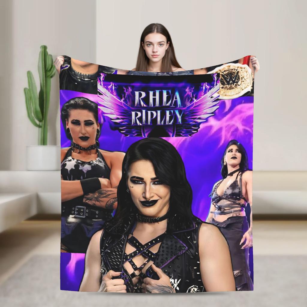 Rhea Ripley  Blanket Quality Warm Soft  Throw Blanket Winter Travel Office Home Decor Pattern Bedspread