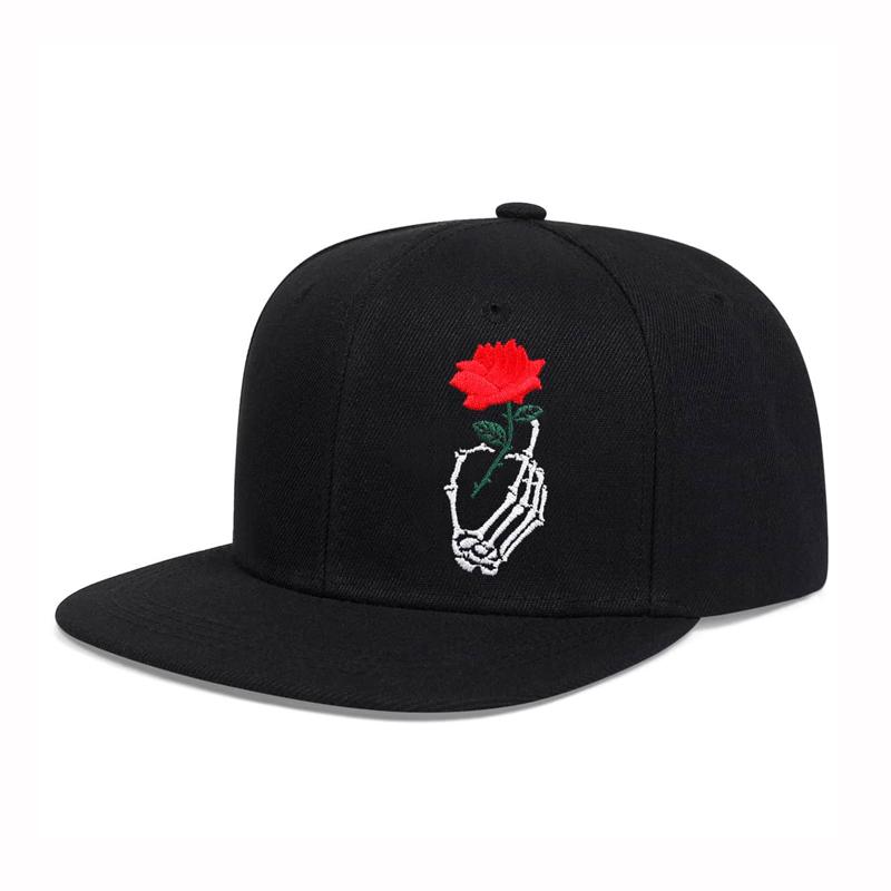 Унисекс Бейсболка Вышивка Череп Snapback Модные Спортивные Кепки Регулируемая для Улицы Хип-Хоп Кепка Кость Garros