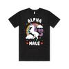 Fashion Funny Alpha Male Cute Print Casual Short Sleeve T-Shirt For Spring Summer Basics O-collar Women's Clothing