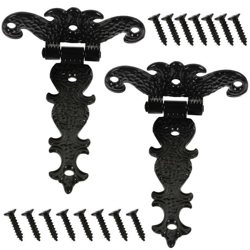2 шт. Сверхпрочные петли для ворот, складных дверей, петли для сарая, сверхпрочные петли для деревянных ворот, ретро, для улицы, для амбарных дверей, складных дверей