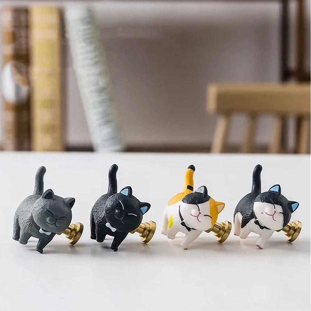 Resin Wardrobe Door Knob Handle Cartoon Hanging Hooks Furniture Wall Hook Cabinet