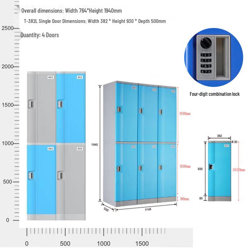 ABS Plastic Single Door Storage Cabinet