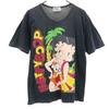 Betty Boop 90s Made In Japan Old Short Sleeve Single Stitch T-shirt Black Men's Used
