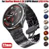 Stianless Steel Band For OnePlus Watch 3 2R 2 Luxucy Metal 22mm Replacement Strap For OPPO Watch X2 X OPPO Watch 4 Pro Bracelet
