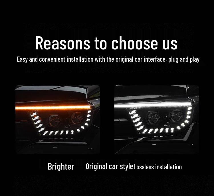 Сборка двойного переднего фонаря Tank 400 Hi4-T Starship - Неразрушающая замена автомобильных фар.