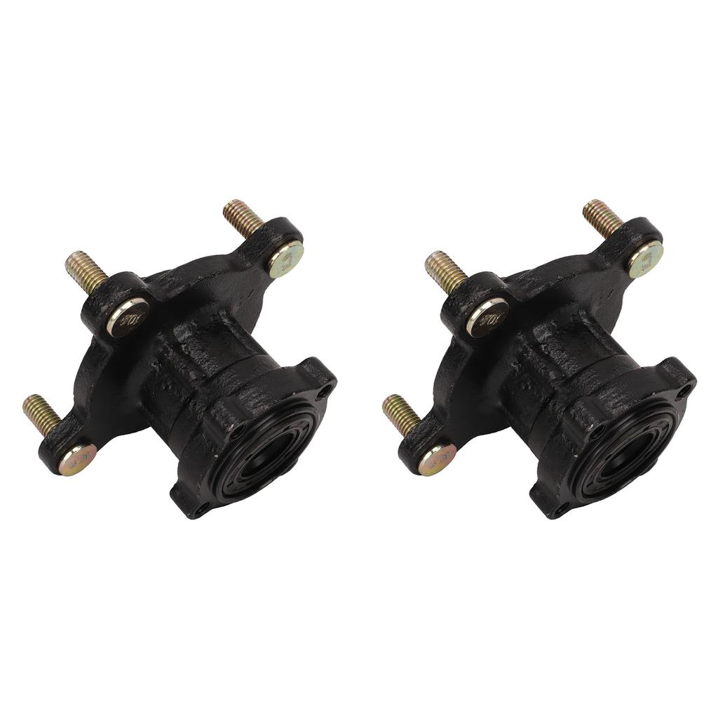 4 Stud Front Disc Brake Wheel Rim Hub Assembly Steel Alloy for 110cc 125cc 150cc 200cc Go Kart ATV 4 Wheel