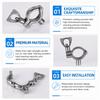 304 Stainless Steel Pipe Clamp Type Holder Durable Water Pipe Fixing Clips  Pipe Fittings