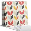 Self-Adhesive Printed Tiles - Perfect for the Kitchen Leaf Pattern on a 9x30x30 cm Background