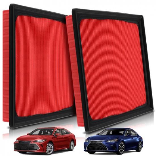 2 X Front Engine Air Filter for Lexus ES350 19-22 Toyota Avalon CA12377 AF5190