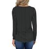 Women's Casual Long Sleeved V Neck Printed T-shirt Top Pullover