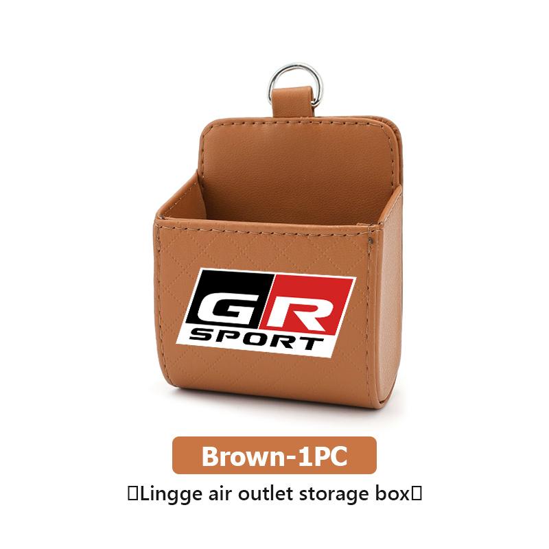 For Toyota Car Air Outlet Storage Box Phone Lipstick Lighter Organizer Crown Yaris Corolla Prius Auris CHR Avalon GR Camry