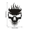Skull Decal for Truck,Gothic Skull Sticker for Car,Waterproof Skull Design Reflective Sticker for Car
