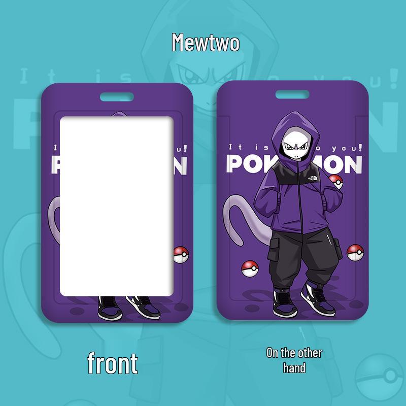 Cartoon Lanyard ID Holder for Students: School, Bus, Meal, or Work Badge