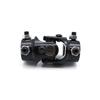 Steering Shaft U Joint Coupler 3/4in DD X 3/4in DD Black Powder Coated Universal