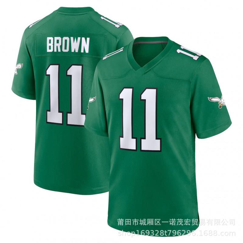 Eagles Football Jersey Embroidered Team Apparel Mens Sports Uniform S-XXXL Multiple Numbers Colors