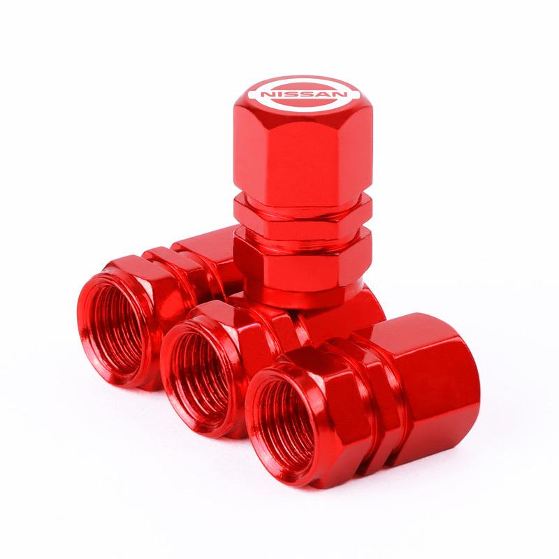 4Pcs Car Tire Valve Stems Cap Tire Valve Cap For Nissan Qashqai Sylphy Tiida Altima Teana X-Trail Leaf Juke Sentra Accessories