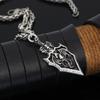 Персонализированный кулон Рыцарь Стегозавр Мужское ожерелье Аксессуары Подарок Крылья Дракона