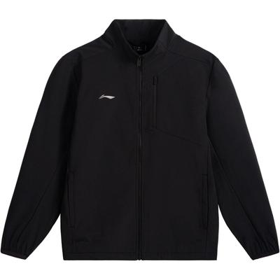 Li Ning Стойка воротник Однотонный Повседневный Универсальный Флис Спортивный Кардиган Толстовка Мужская толстовка AJDV341-1