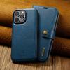 2 в 1 Съемный слот для карт Кошелек Кожаный чехол-книга Для iPhone 16 Pro Max 15 Plus 13 12 11 Флип-чехол-книга Карман Магнитная крышка