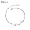 Линдон циркон браслет ювелирные изделия геометрические бусины браслеты-цепочки модный тонкий свадебный подарок для подруги женщин