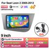 Android 13 LHD Car Radio для Seat Leon 2 MK2 2005 - 2012 Мультимедийный проигрыватель Стерео Беспроводной Carplay GPS RDS 4G Головное устройство 2 din