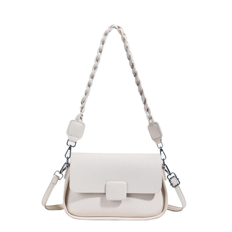 New Korean version of simple temperament commuter style shoulder small square bag niche design casual high-end messenger bag