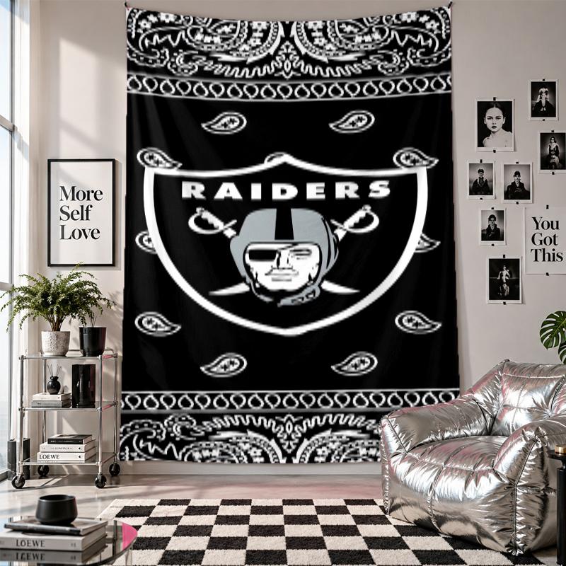 Las Vegas Raiders Wall Tapestry Home Decor Wall Hanging Cloth for Bedroom Living Room Background