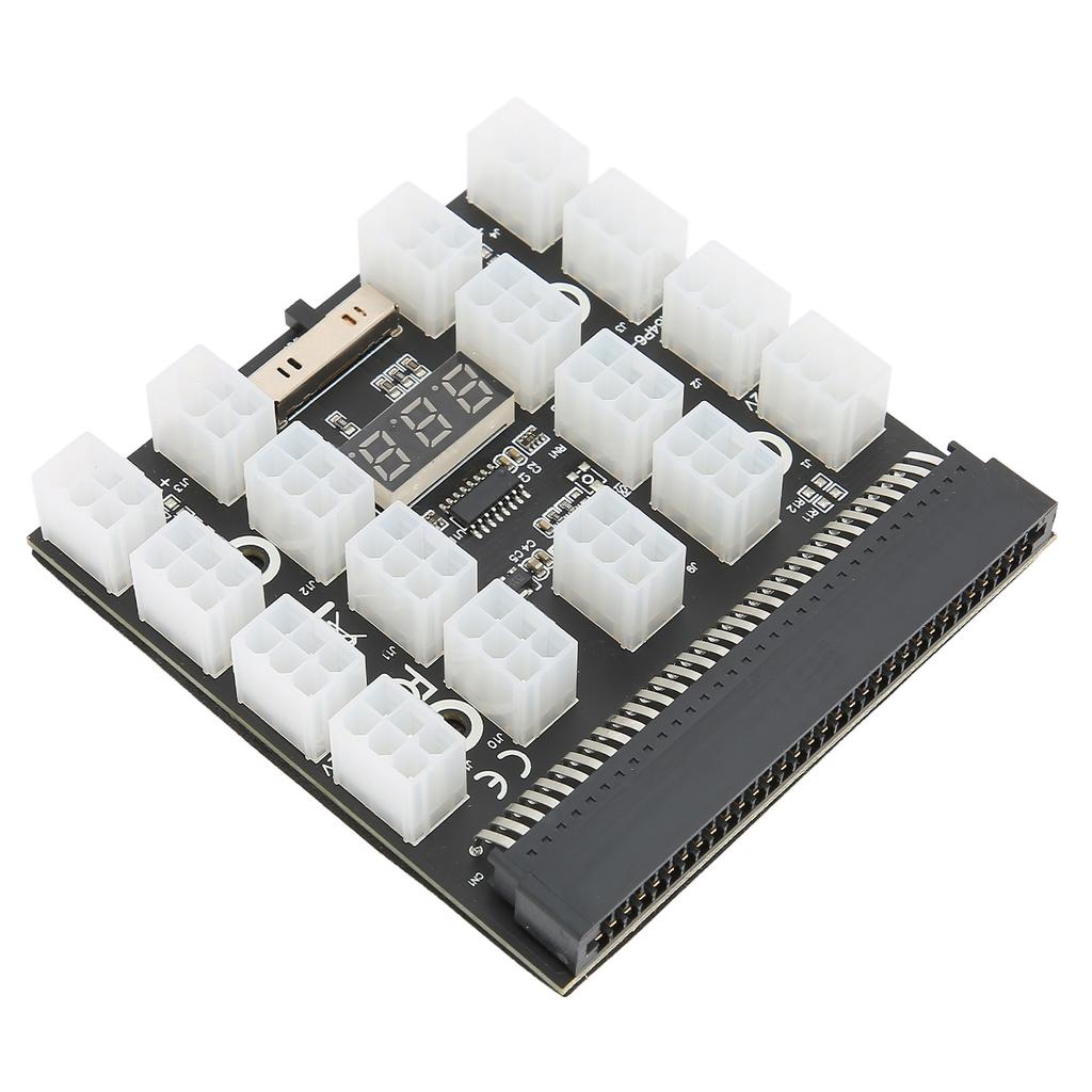 Breakout Board Power Distribution Board Adapter 17 Ports 6Pin Maximum Support 1200W Computer Accessories 12V