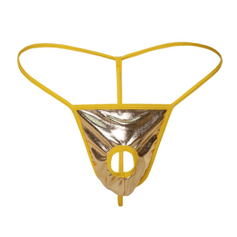 Men's Sexy Thong Underwear with Open Back and High Elasticity