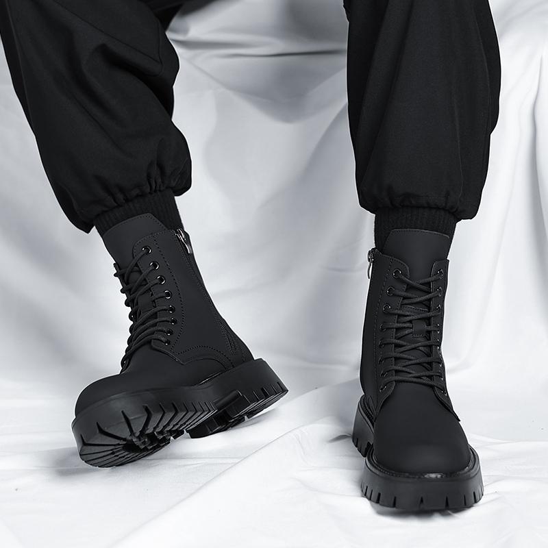 Мужские ботинки из натуральной кожи. Классический и универсальный дизайн. Для отдыха, активного отдыха, модные, для вечеринок, для повседневного использования, для офиса. Толстая подошва. Популярно