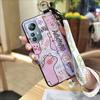 Protective Kickstand Phone Case For Blackview A85 Waterproof Ring Cartoon Lanyard Soft Case Dirt-resistant Shockproof