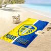 Custom Name Leeds United Print Beach Towel, Large Soft Quick Dry Towel for Beach Camping Swimming_xia